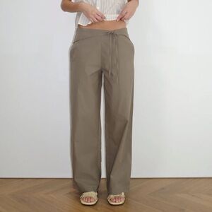 NWT Deiji Studios Belted Pant Clay